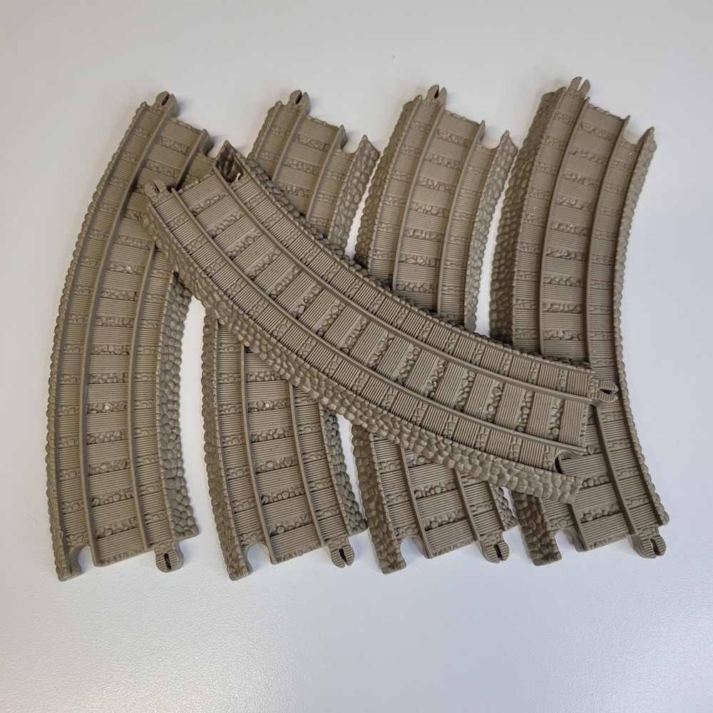 Thomas and Friends Wooden Railway Curved Track Pieces‎ 2009 Mattel Lot of 5